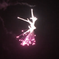 100mm Cylinder Shell Lidu Fireworks Pink Peony with Silver Bees