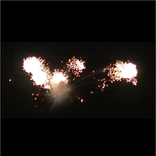 100mm Cylinder Shell Lidu Fireworks Silver Whirl Flower